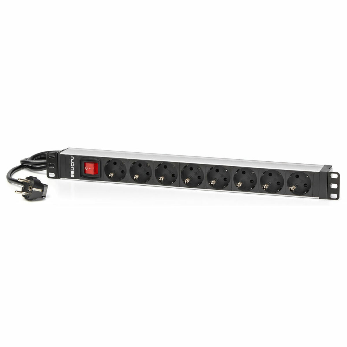 Schuko 19″ 8 Way Multi-socket Adapter with On / Off Switch Salicru 680CA000003 1,5 m (1,5 m)