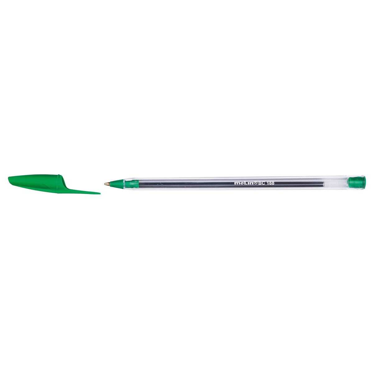 Pen Molin BASIC CRISTAL BALL Transparent 1 mm Green 50 Units Pen Molin BASIC CRISTAL BALL Transparent 1 mm Green 50 Units