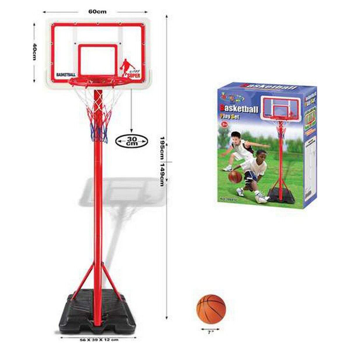 Playset Basketball 60 x 40 cm Playset Basketball 60 x 40 cm