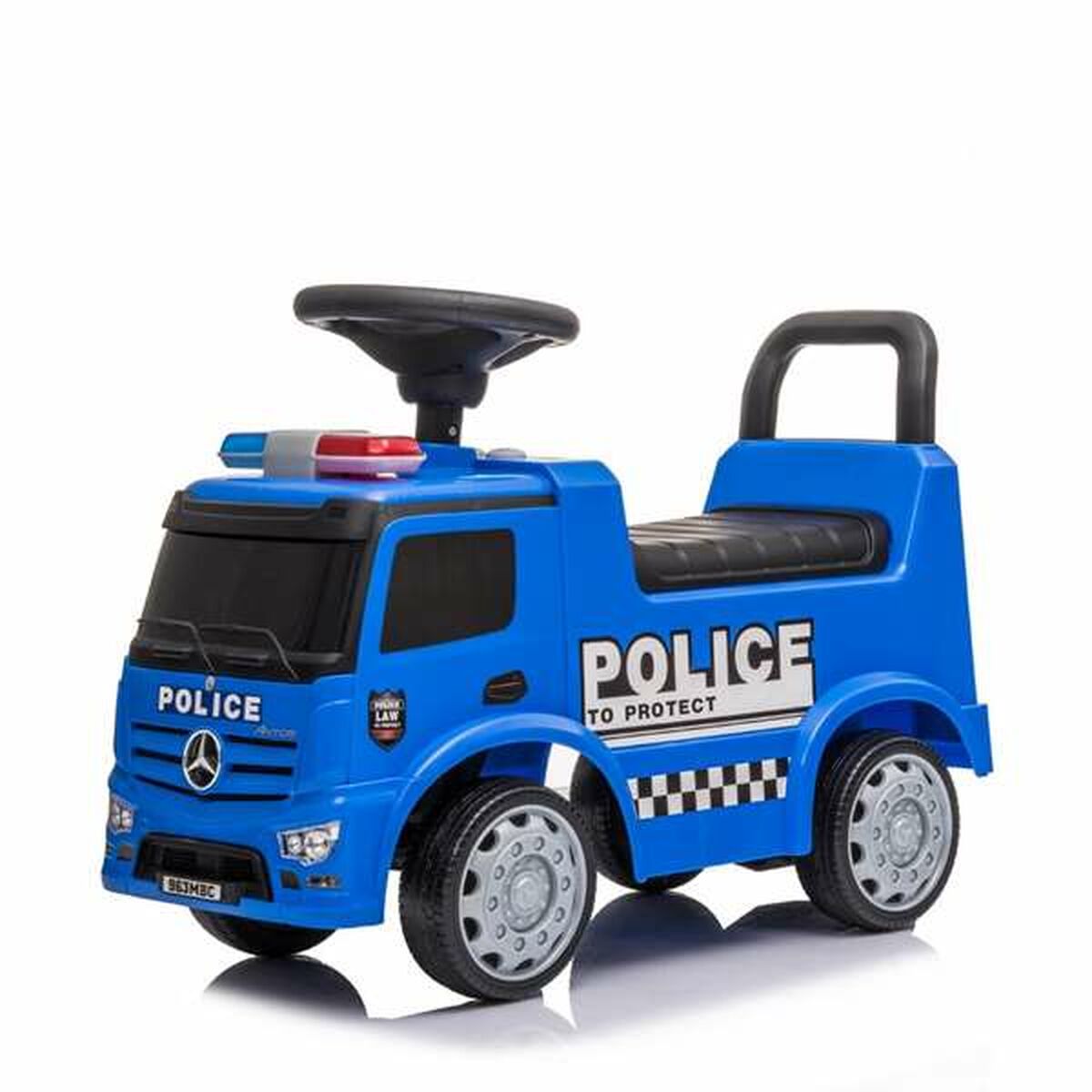 Tricycle Mercedes Benz Truck Actros Police Blue Tricycle Mercedes Benz Truck Actros Police Blue