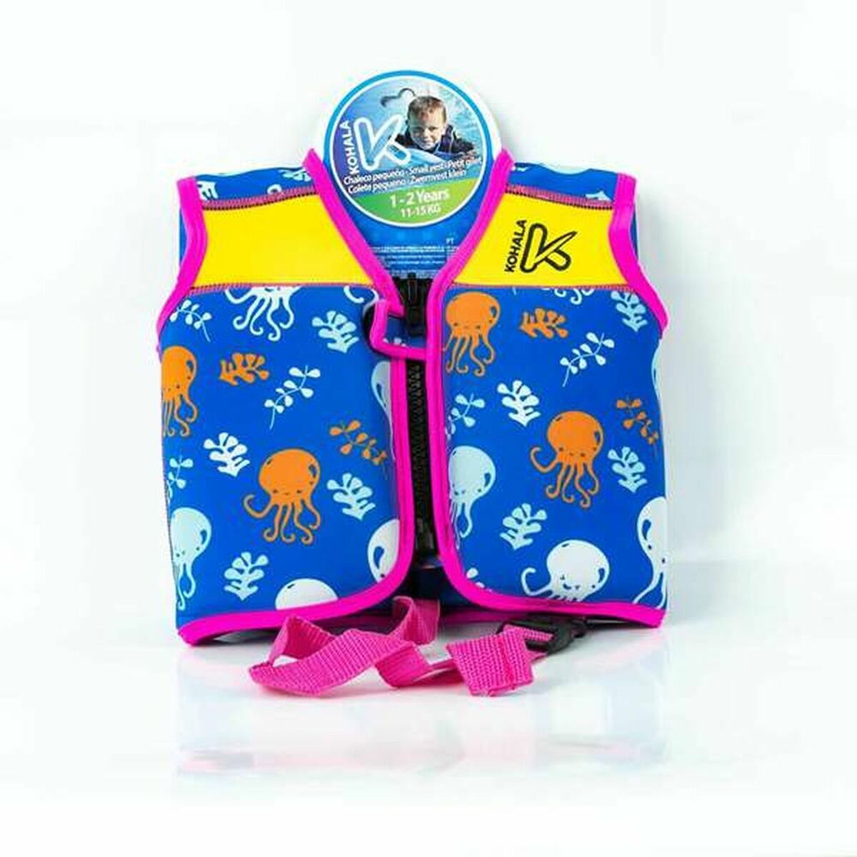 Inflatable Swim Vest Kohala Octopus Pink 4-5 Years Inflatable Swim Vest Kohala Octopus Pink 4-5 Years