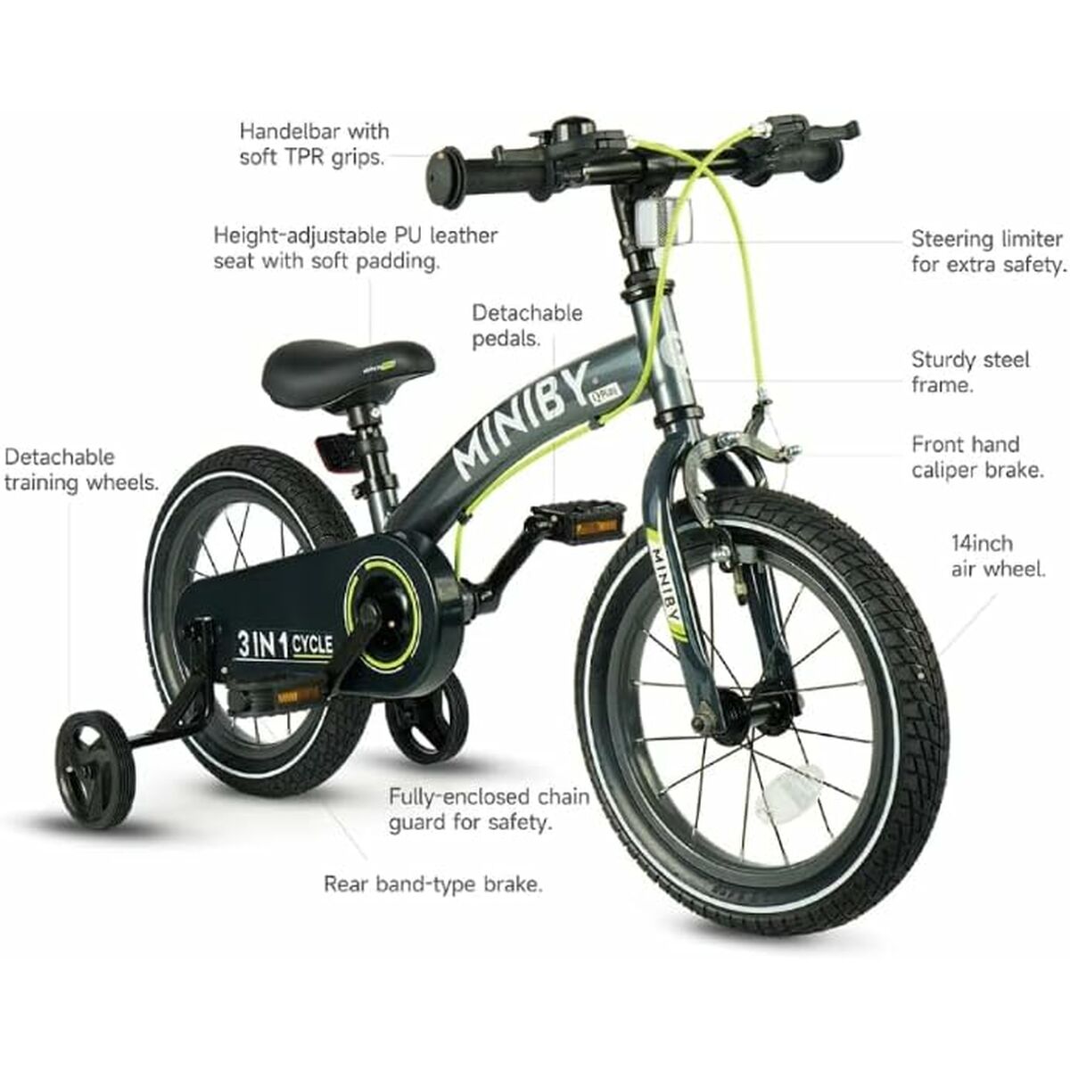 Children’s Bike Ociotrends Grey