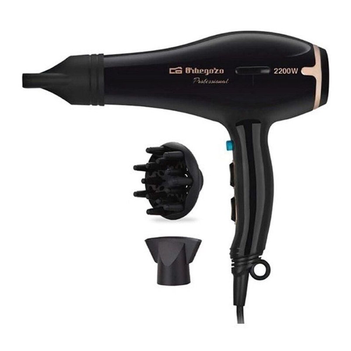 Hairdryer Orbegozo SE 2206 2200 W Black Hairdryer Orbegozo SE 2206 2200 W Black
