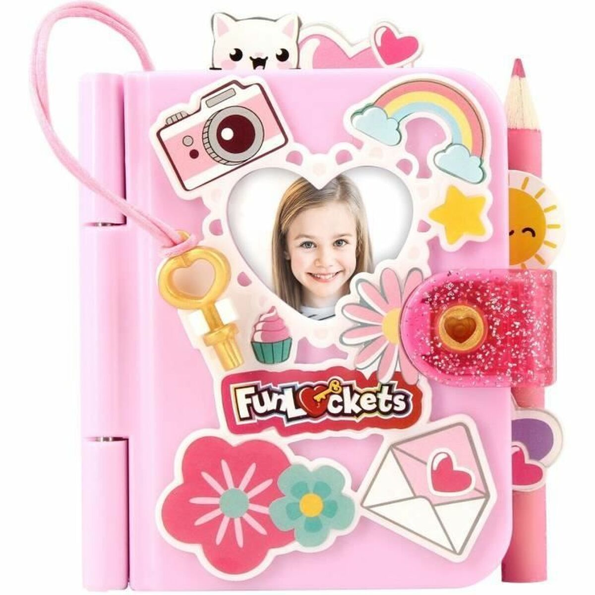 Diary with accessories Funlockets Mini Pink Diary with accessories Funlockets Mini Pink