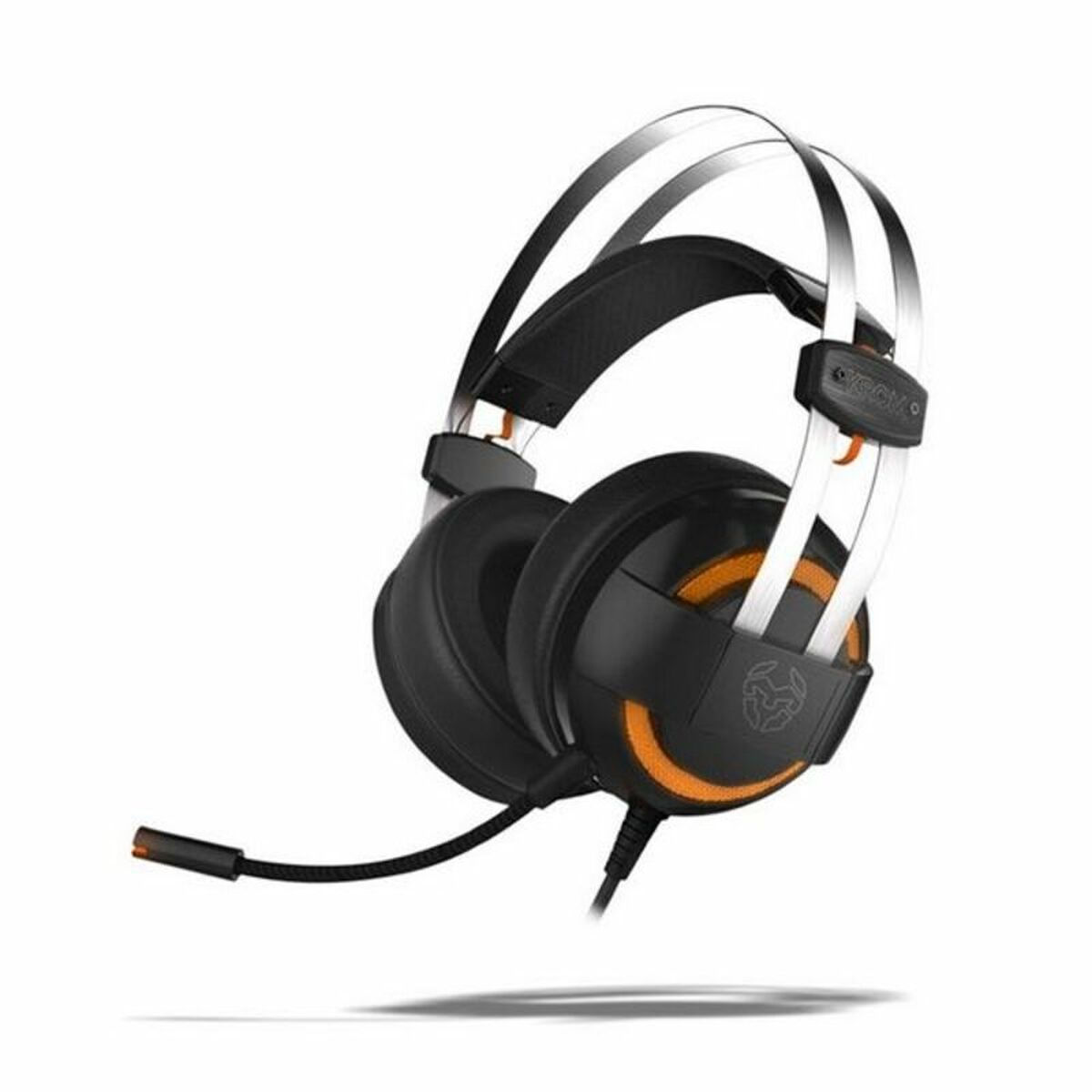 Gaming Headset with Microphone Krom Kode 7.1 Virtual NXKROMKDE Black Gaming Headset with Microphone Krom Kode 7.1 Virtual NXKROMKDE Black