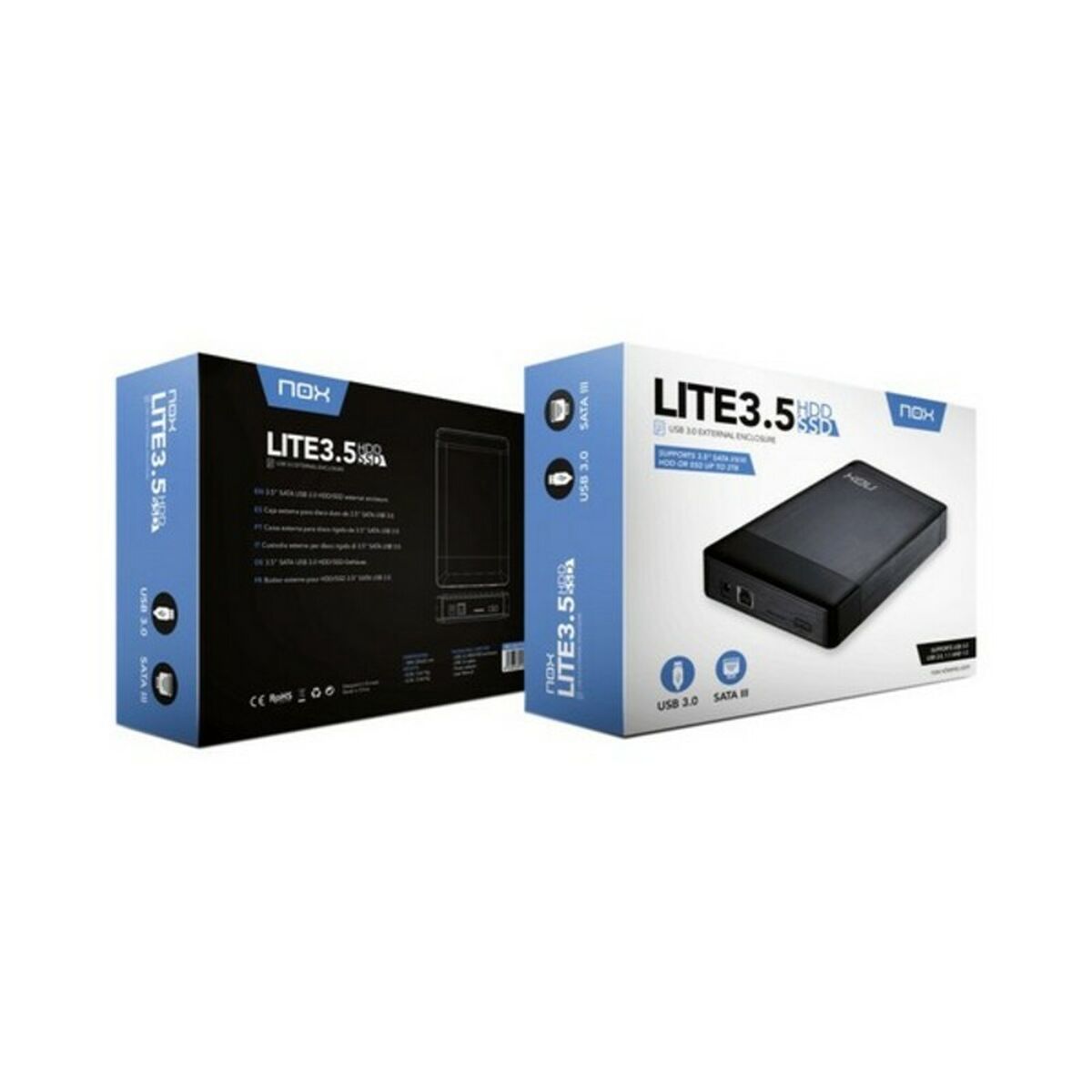 External Box Nox-Xtreme NXLITEHDD35 Black 3,5″
