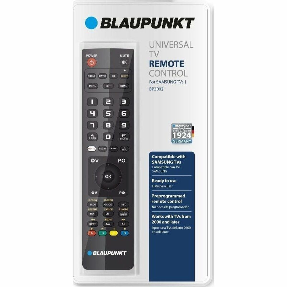 Universal Remote Control Blaupunkt BP3002 Universal Remote Control Blaupunkt BP3002
