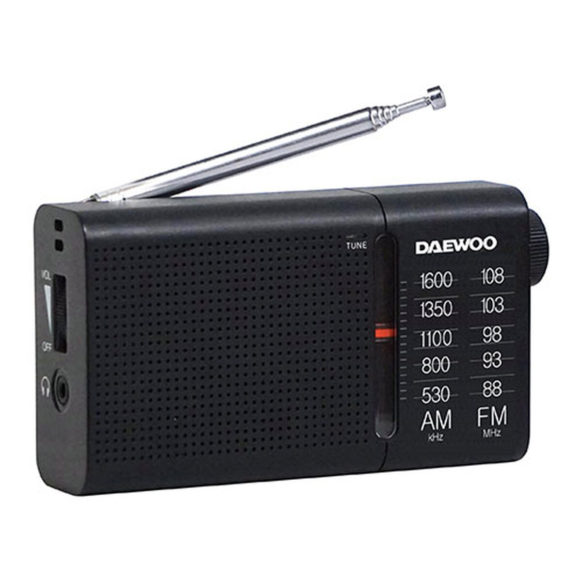 Transistor Radio Daewoo DW1119 Black AM/FM
