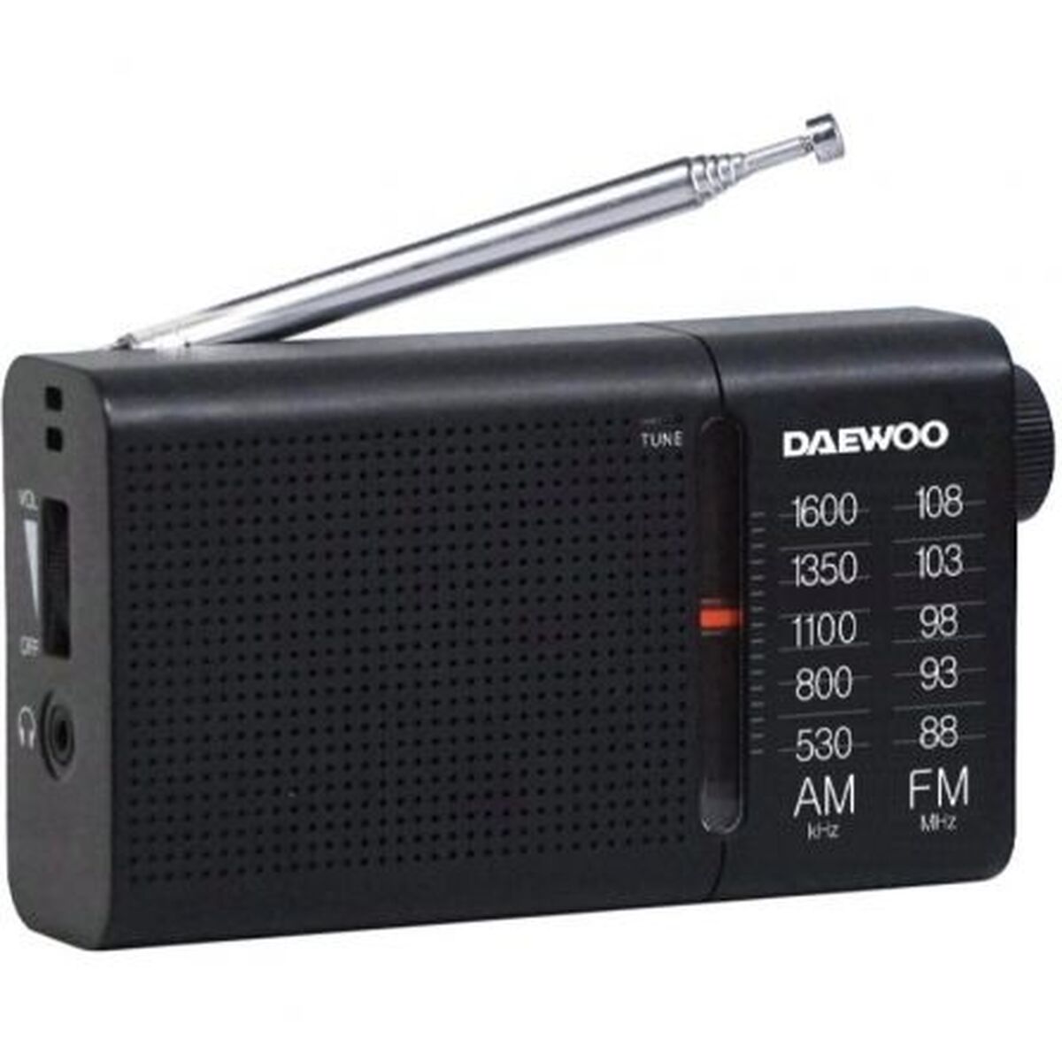 Transistor Radio Daewoo DW1119 Black AM/FM