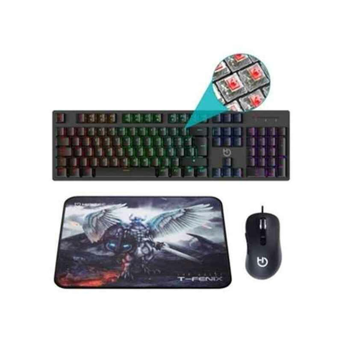 Keyboard with Gaming Mouse Hiditec PAC010026 Keyboard with Gaming Mouse Hiditec PAC010026