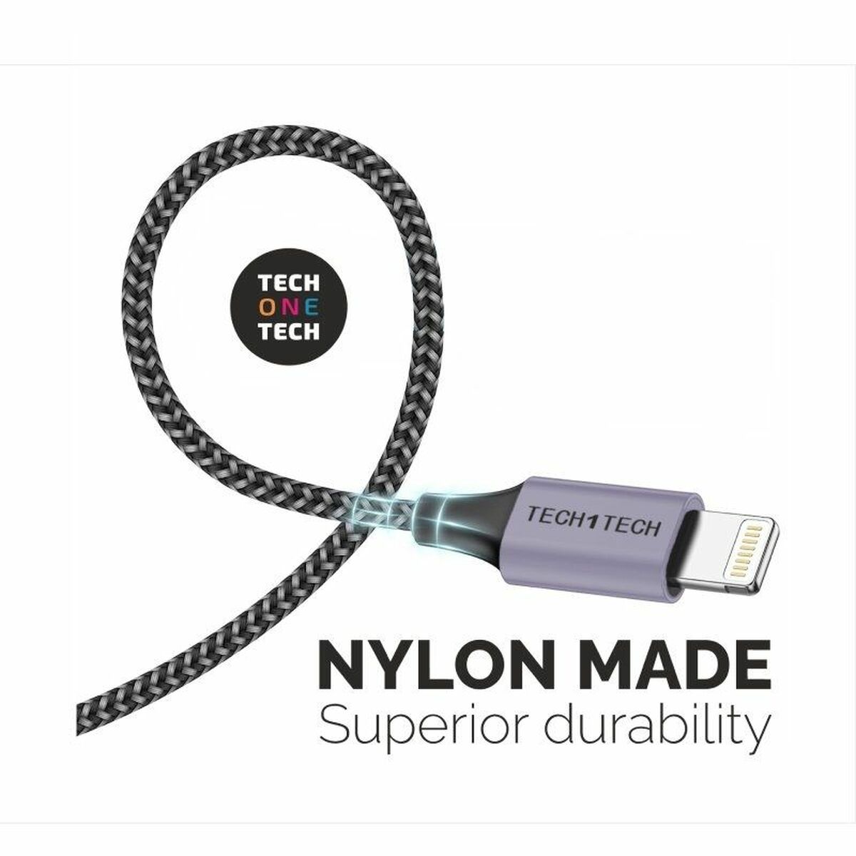 Lightning Cable Tech One Tech TEC2022 Grey