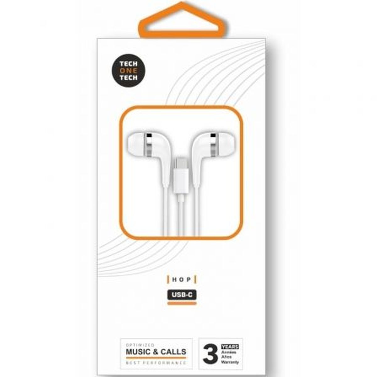 Headphones Tech One Tech TEC1304 White Headphones Tech One Tech TEC1304 White