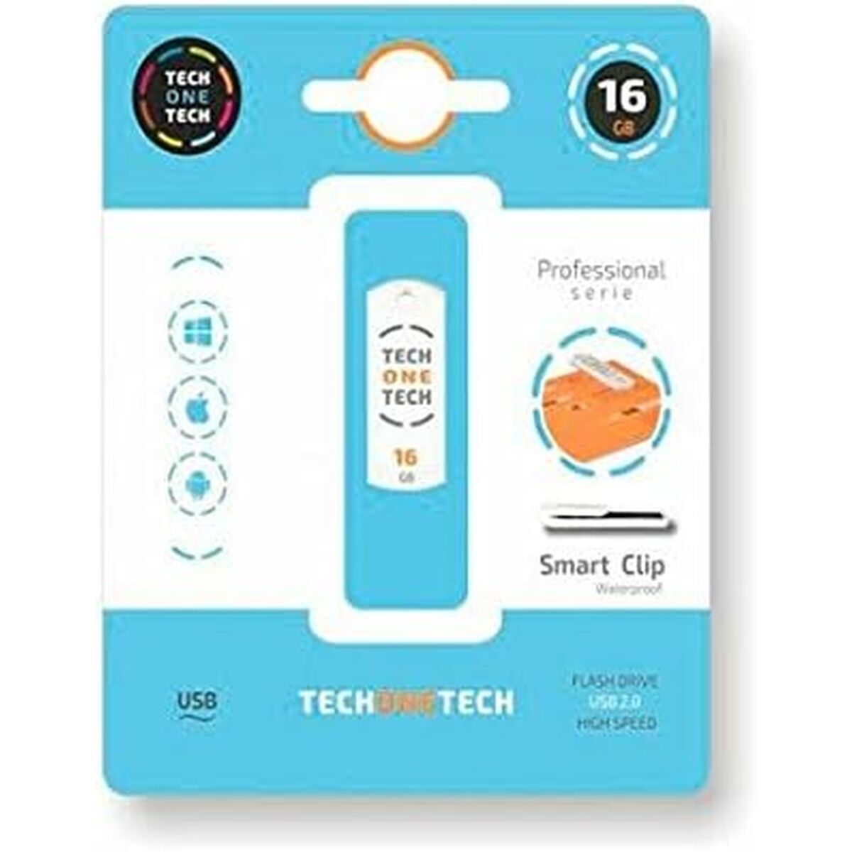 USB stick Tech One Tech Pro Smart Clip 16 GB USB stick Tech One Tech Pro Smart Clip 16 GB