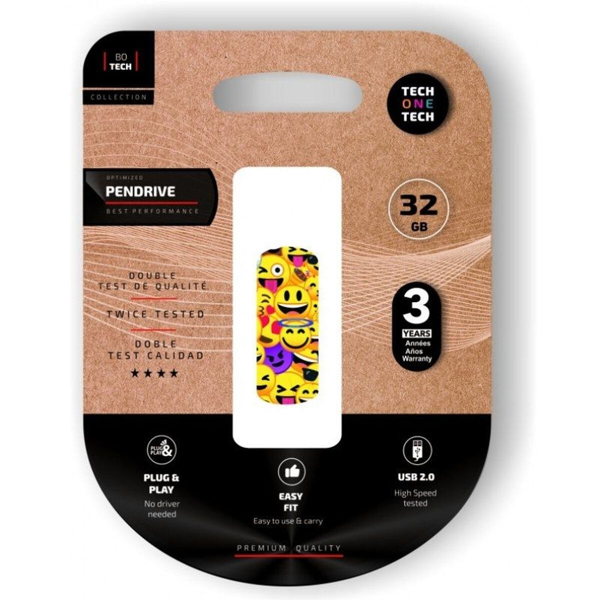 USB stick Tech One Tech Emoji collage 32 GB USB stick Tech One Tech Emoji collage 32 GB