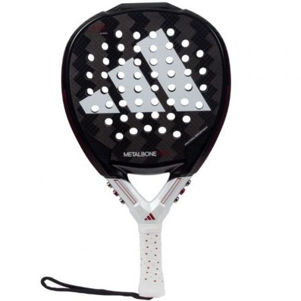 Padel Racket Adidas Metalbone HRD+ 2024/ Negra y Blanca (Ale Galan) 38 mm Padel Racket Adidas Metalbone HRD+ 2024/ Negra y Blanca (Ale Galan) 38 mm