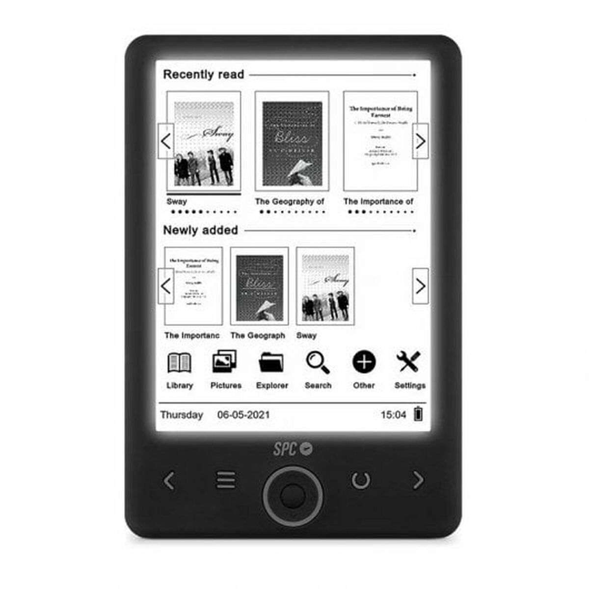 EBook SPC Dickens Light 2 Black 128 GB 6″