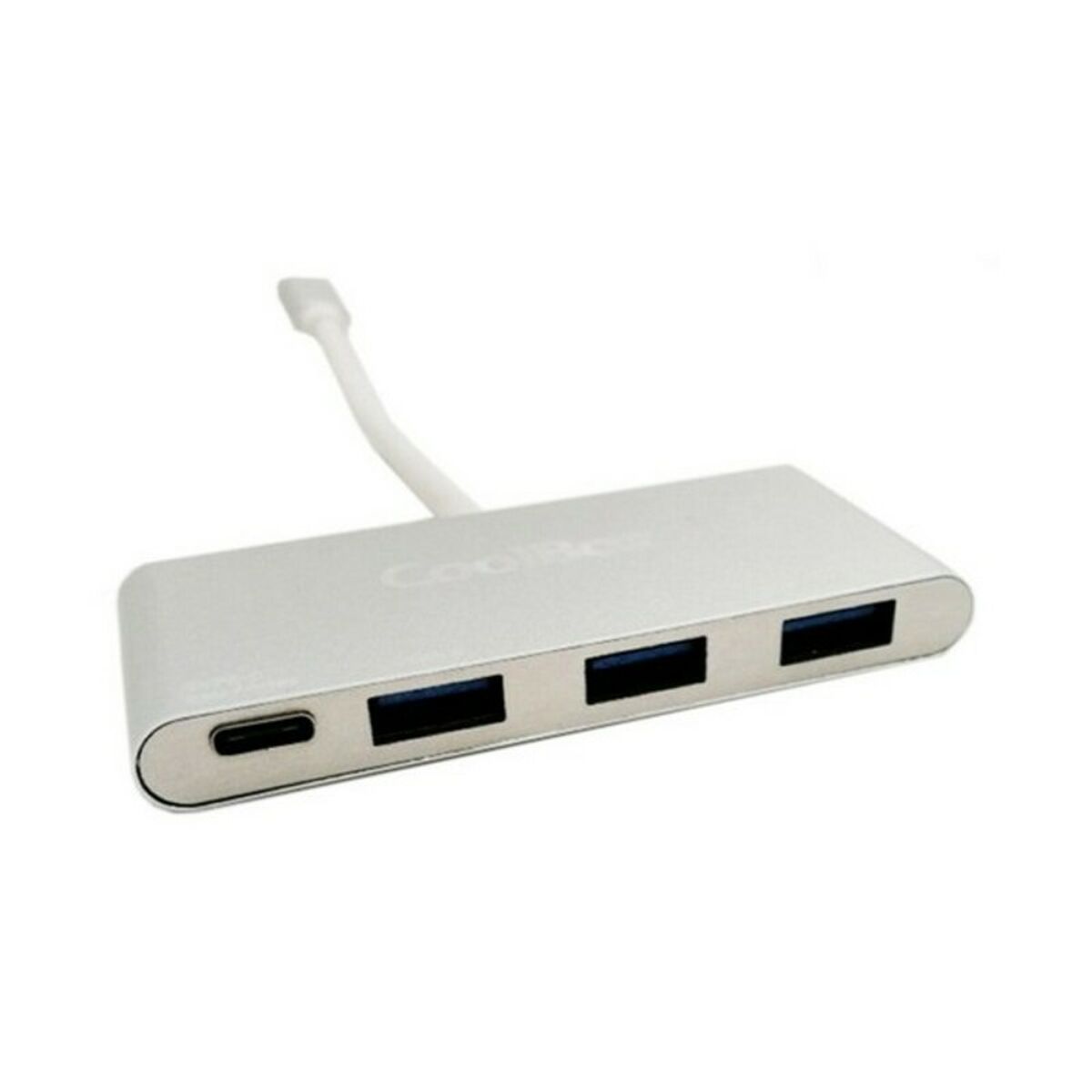USB Hub C CoolBox COO-HUC3U3PD Aluminium USB Hub C CoolBox COO-HUC3U3PD Aluminium