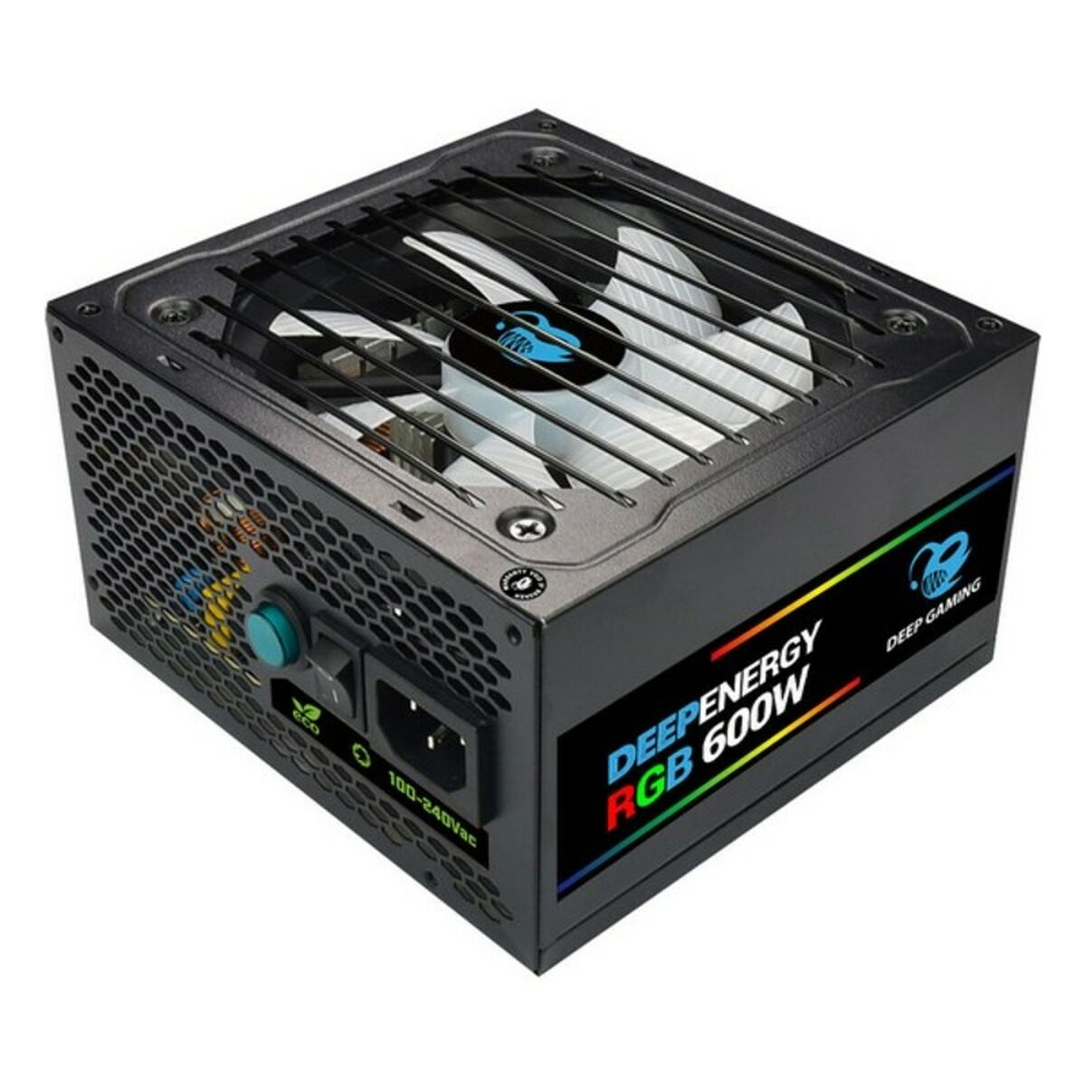 Power supply CoolBox DG-PWS600-MRBZ ATX 600W RGB Black  12 cm x 1