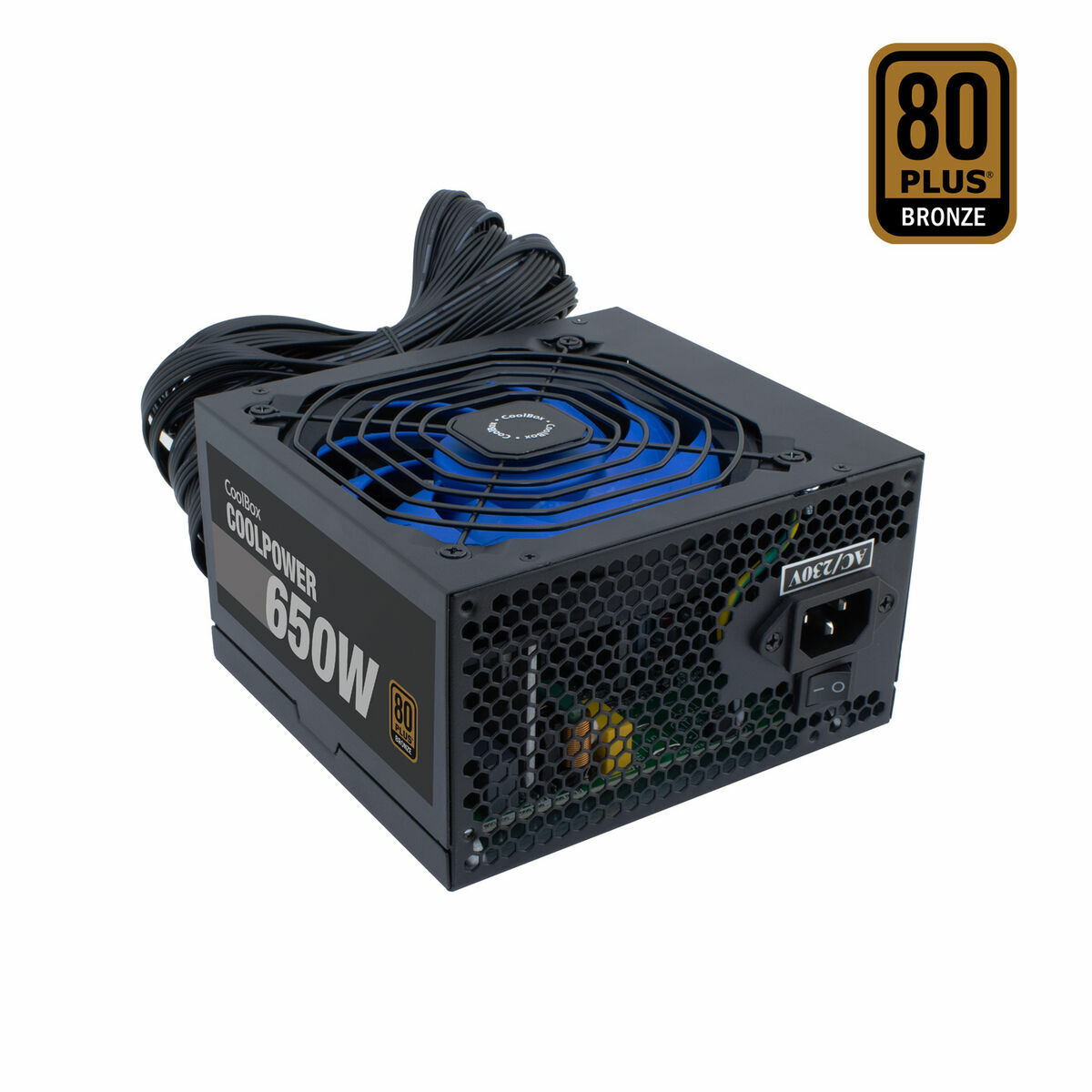 Power supply CoolBox COO-FACPO-650 650 W 80 Plus Bronze Power supply CoolBox COO-FACPO-650 650 W 80 Plus Bronze
