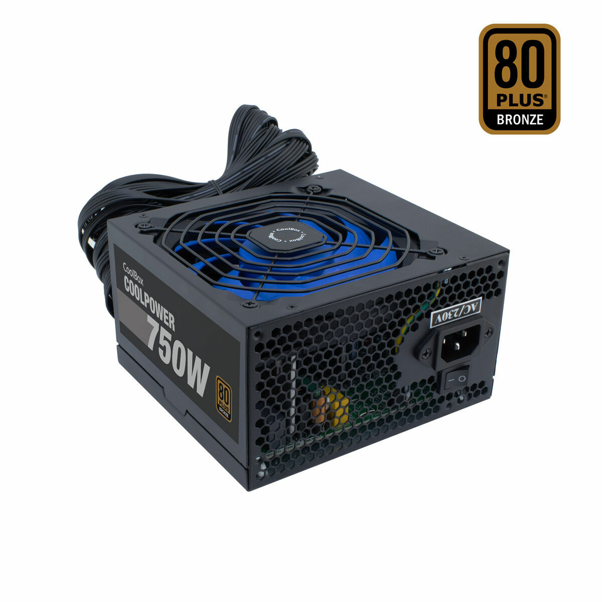 Power supply CoolBox COO-FACPO-750 ATX 750 W 80 Plus Bronze Power supply CoolBox COO-FACPO-750 ATX 750 W 80 Plus Bronze