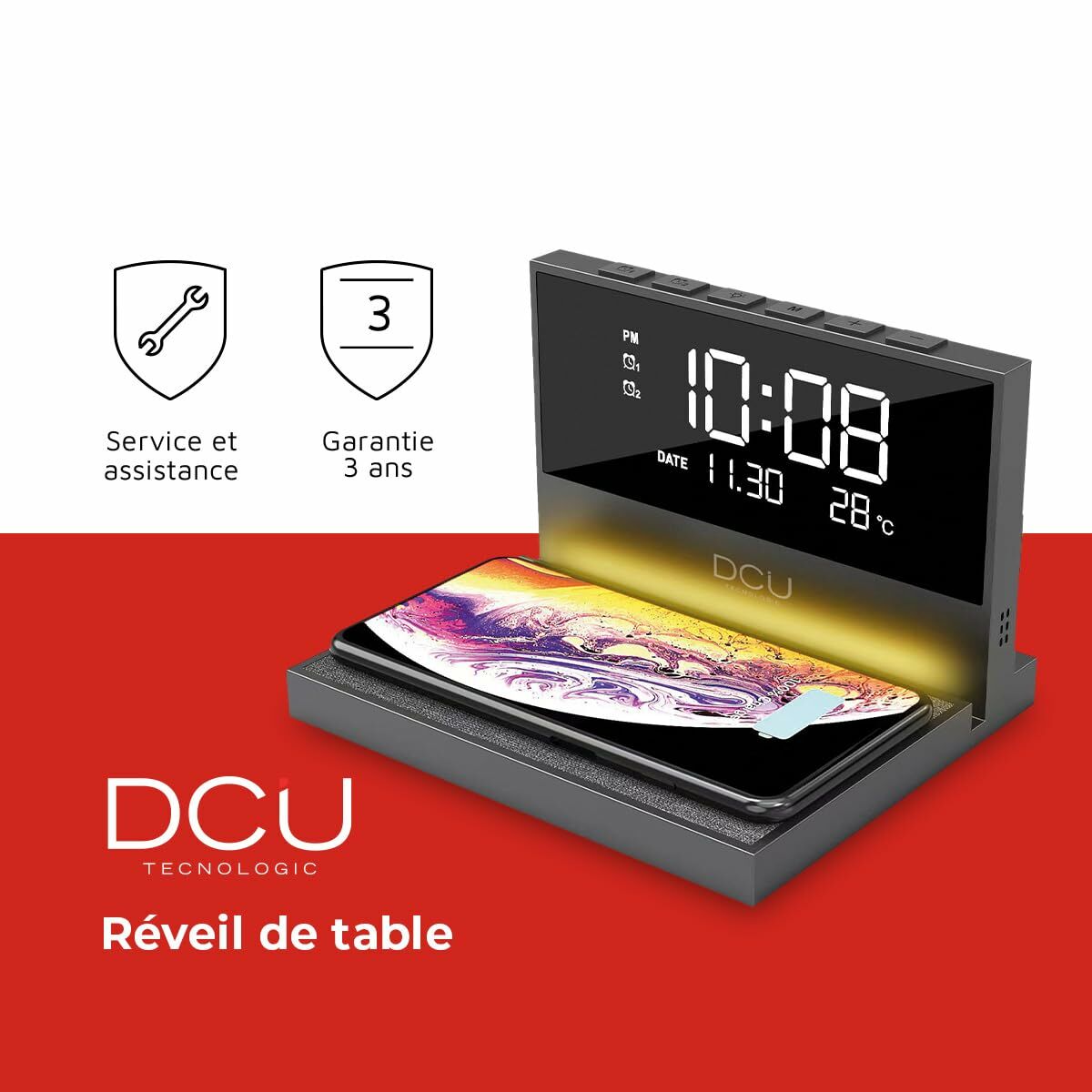 Alarm Clock DCU 37300830 Black