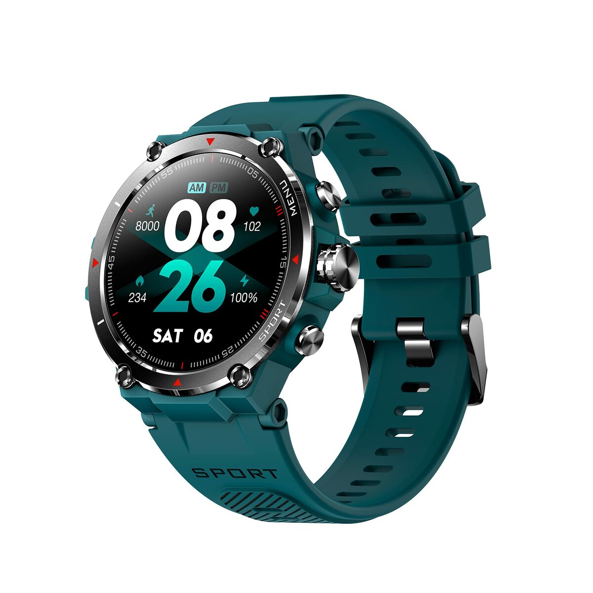 Smartwatch DCU STRAVA Cyan 1,3″
