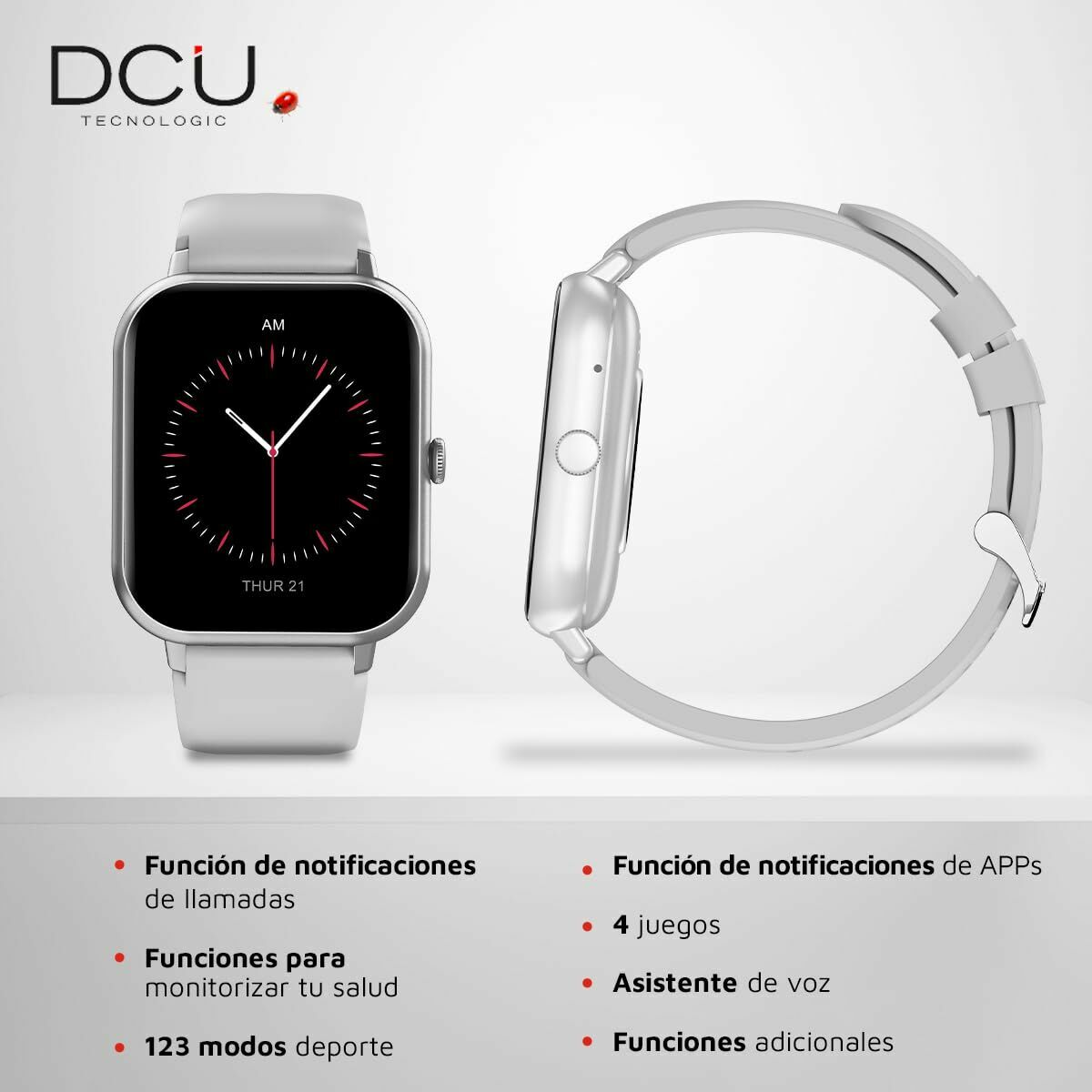 Smartwatch DCU CURVED GLASS PRO 1,83″ Grey