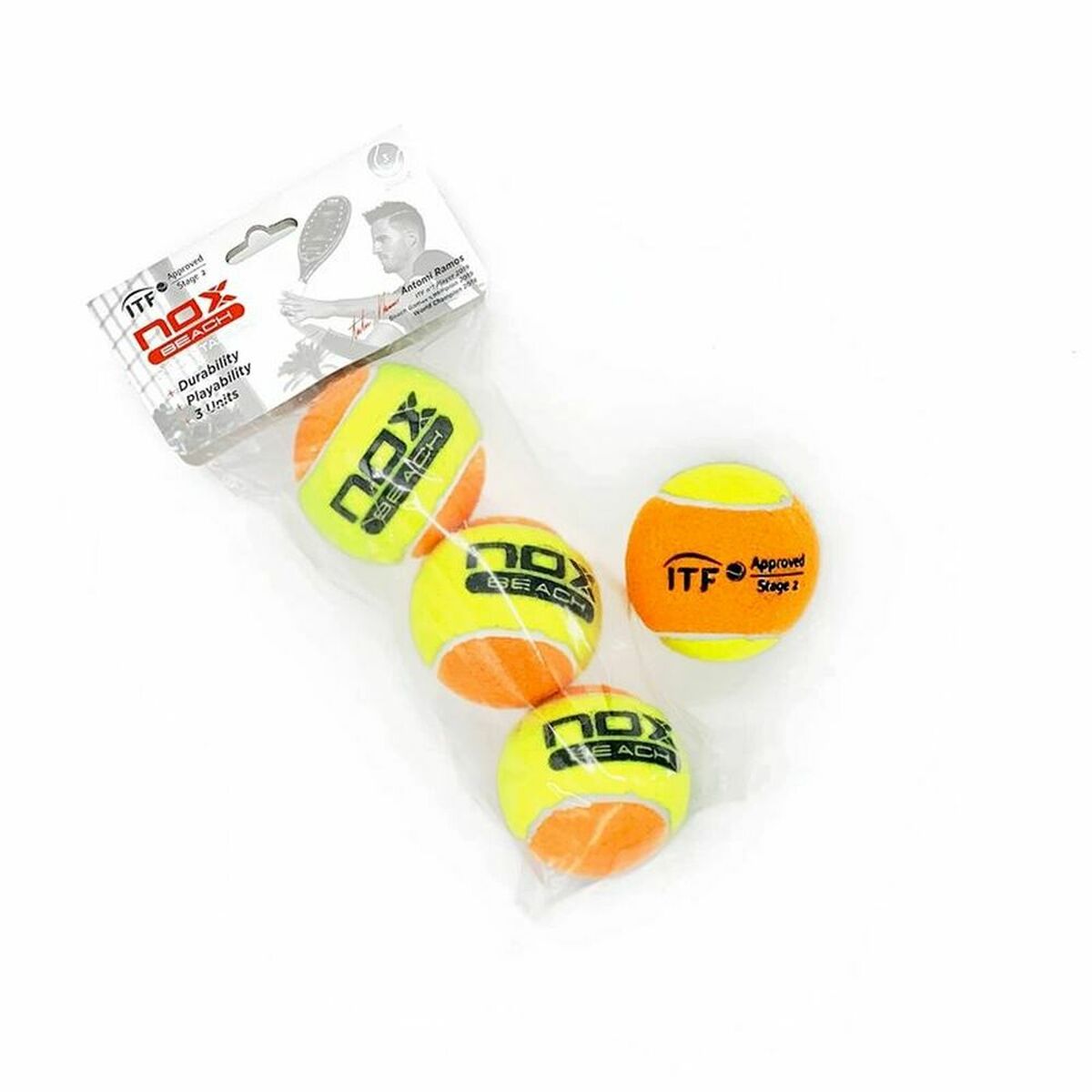 Tennis Balls Nox 3 Pro Titanium Beach YW Yellow Tennis Balls Nox 3 Pro Titanium Beach YW Yellow