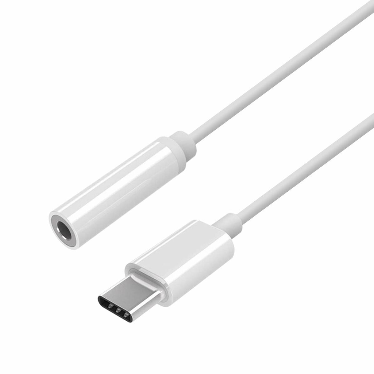 USB-C to Jack 3.5 mm Adapter Aisens A109-0384 White 15 cm