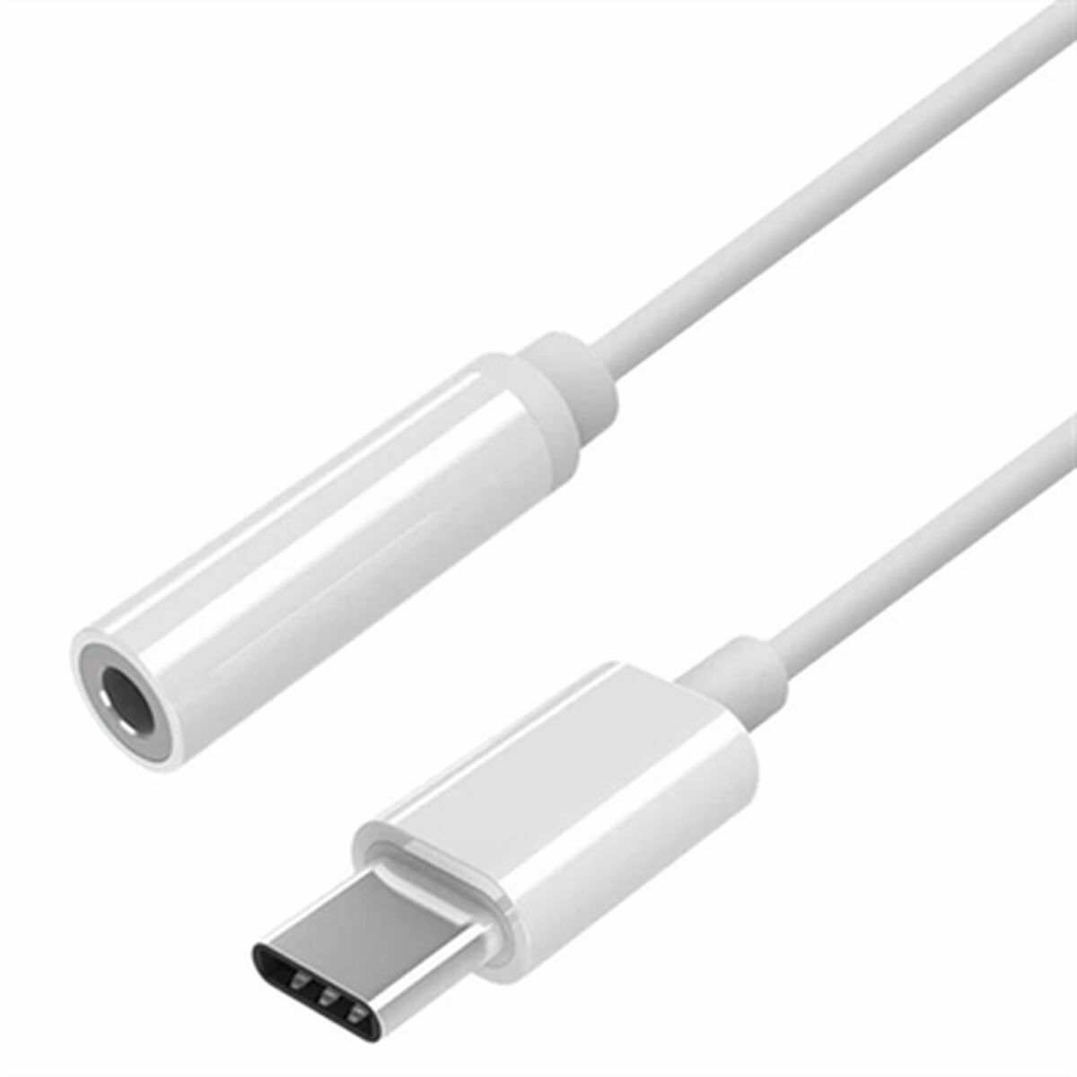 USB-C to Jack 3.5 mm Adapter Aisens A109-0384 White 15 cm USB-C to Jack 3.5 mm Adapter Aisens A109-0384 White 15 cm