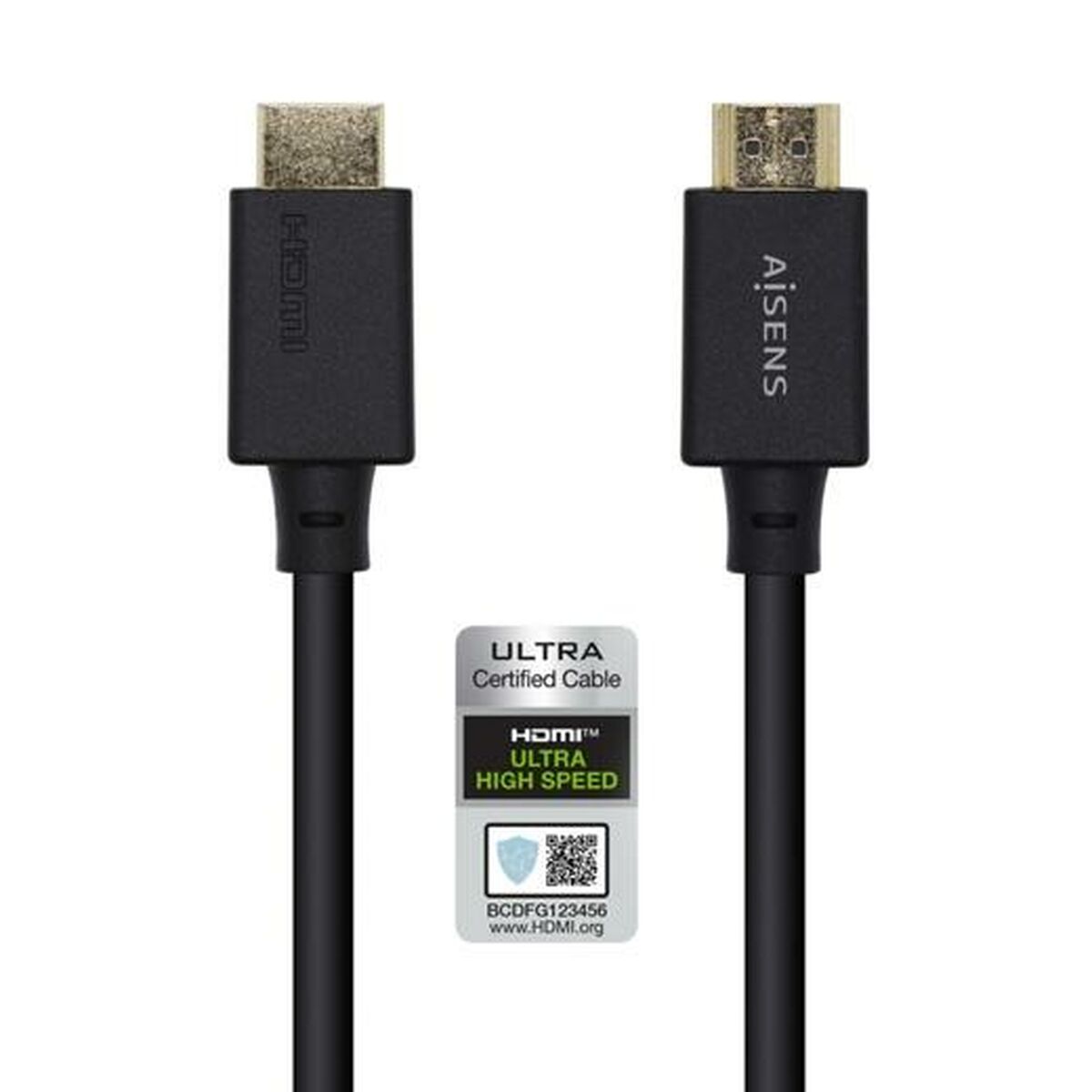 HDMI Cable Aisens A150-0420 Black 50 cm HDMI Cable Aisens A150-0420 Black 50 cm