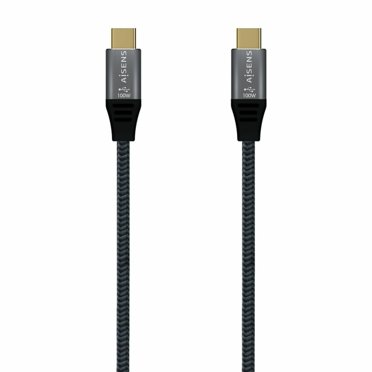 USB-C Cable Aisens A107-0628 1 m Grey (1 Unit) USB-C Cable Aisens A107-0628 1 m Grey (1 Unit)