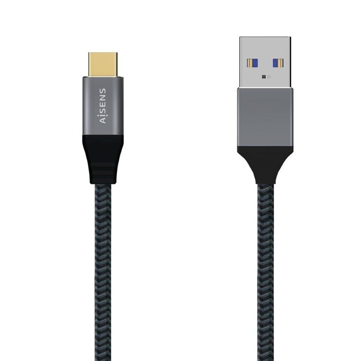 USB-C Cable Aisens A107-0631 1 m Grey (1 Unit)