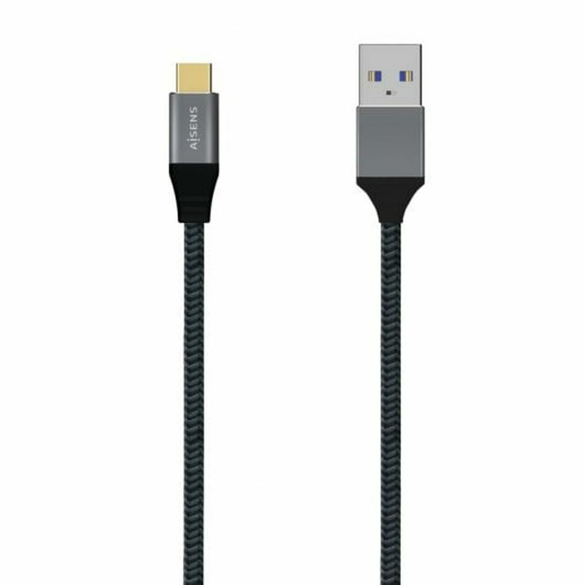 USB A to USB-C Cable Aisens A107-0633 Grey 2 m USB A to USB-C Cable Aisens A107-0633 Grey 2 m