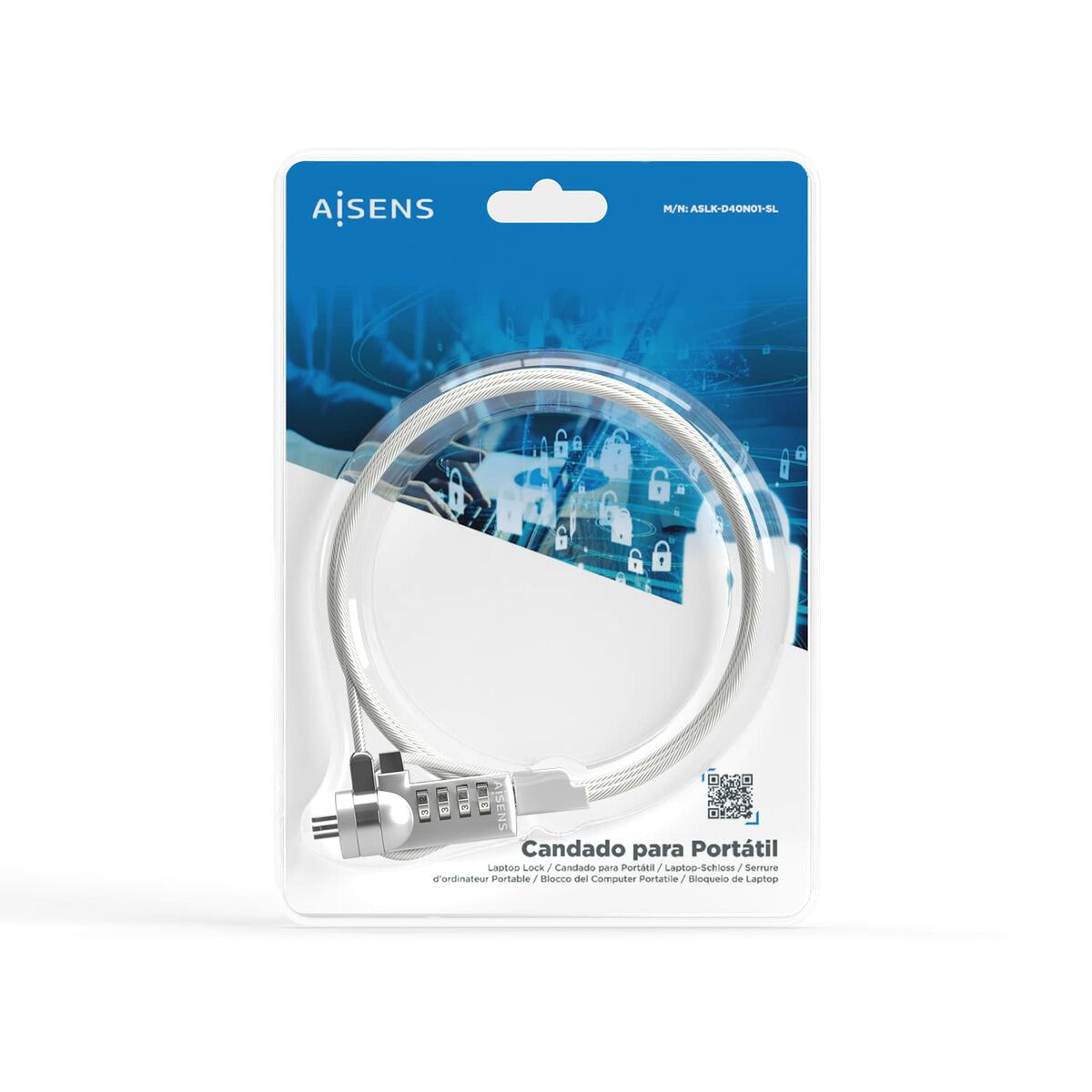 USB Cable Aisens ASLK-D40N01-SL Silver 1,5 m