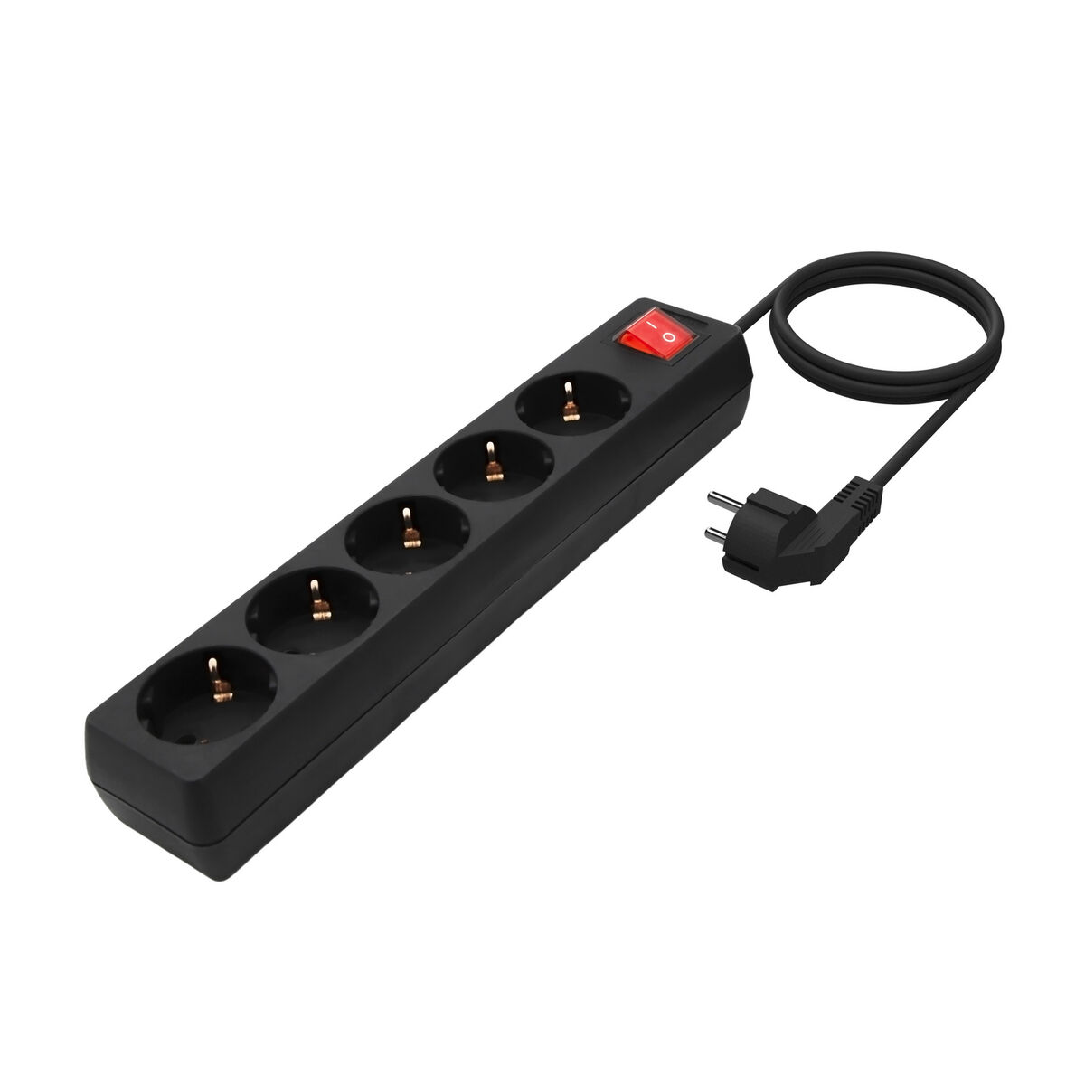 Power Socket – 5 sockets with Switch Aisens A154-0652 Black 1,4 m