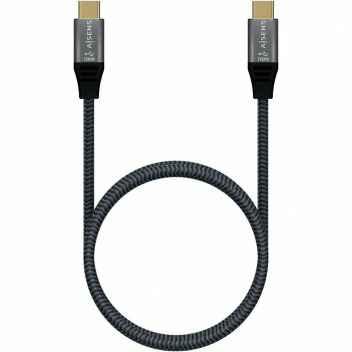 USB-C Cable Aisens A107-0670 60 cm Grey (1 Unit)
