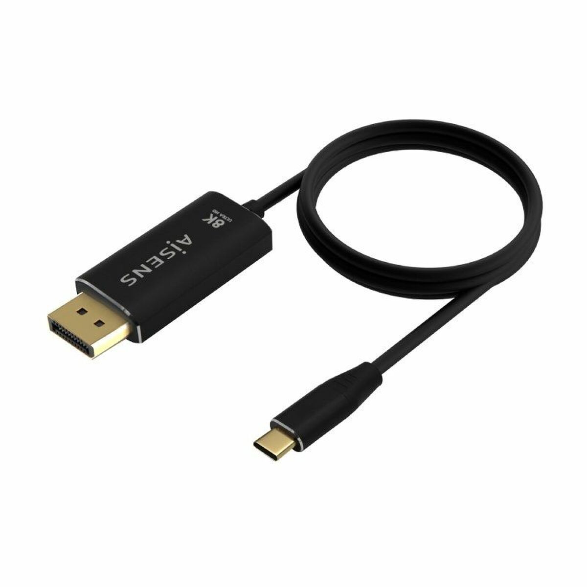 USB-C to DisplayPort Adapter Aisens A109-0686 Black 80 cm USB-C to DisplayPort Adapter Aisens A109-0686 Black 80 cm