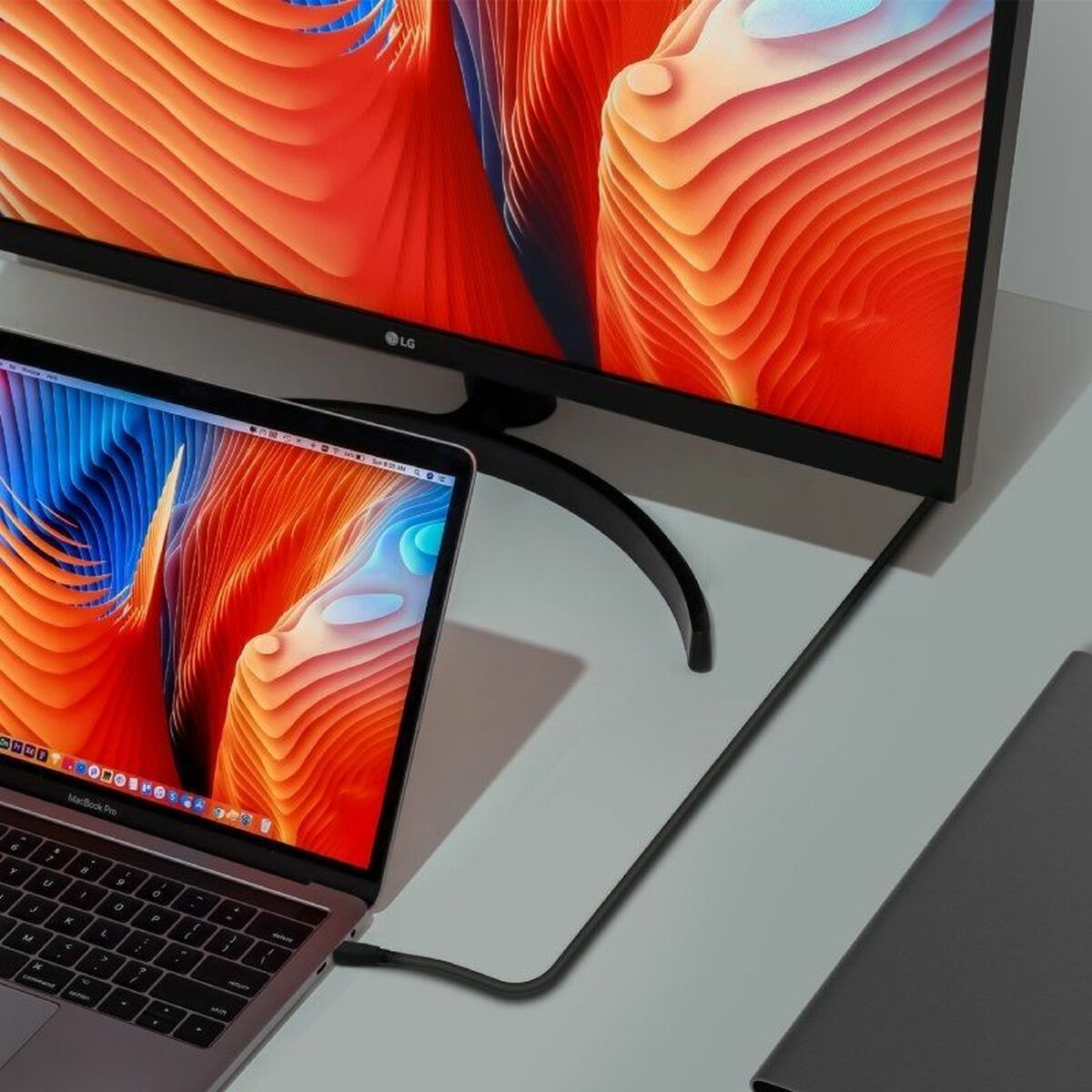 USB-C Cable Aisens Black 60 cm