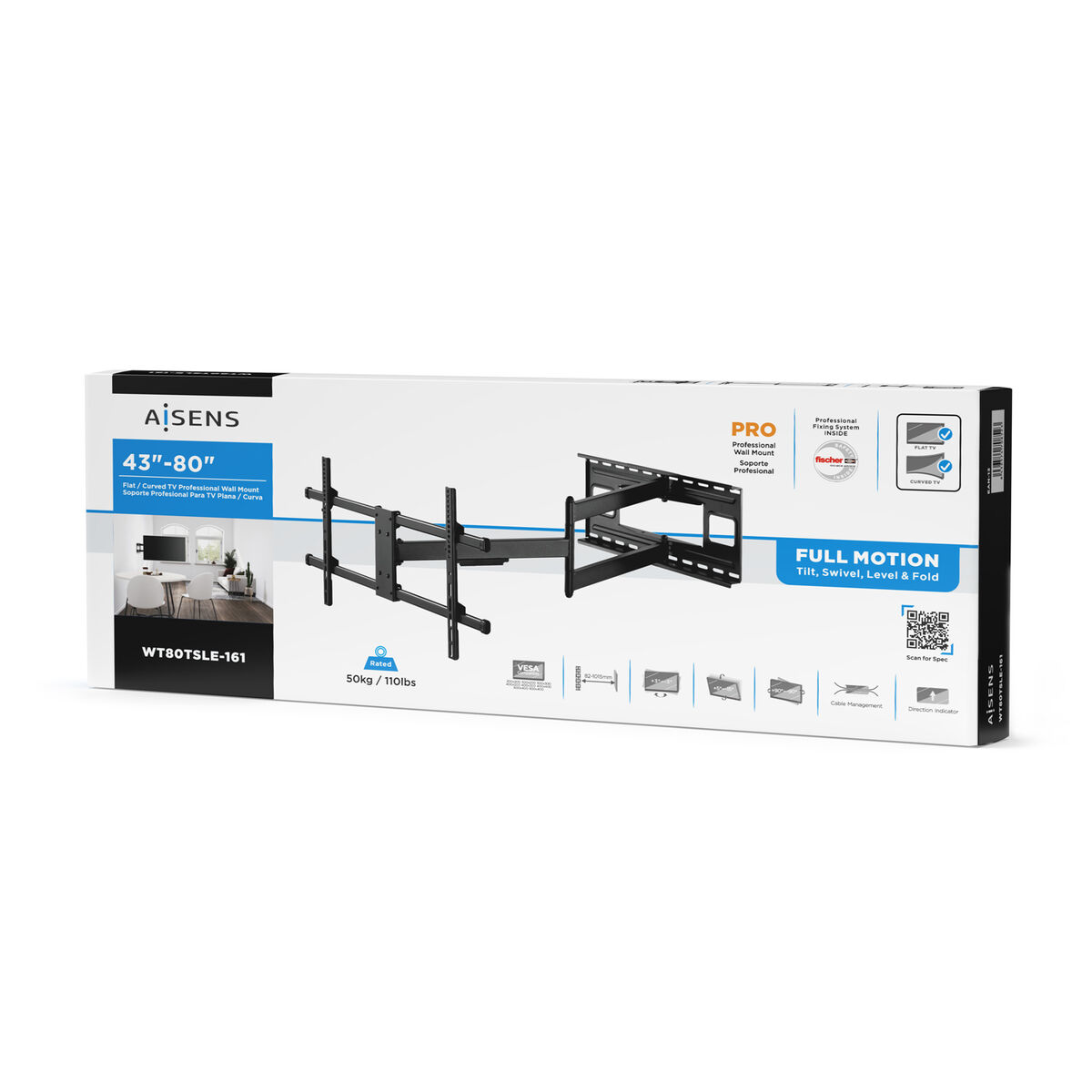 TV Mount Aisens WT80TSLE-161 40″-80″ 50 kg