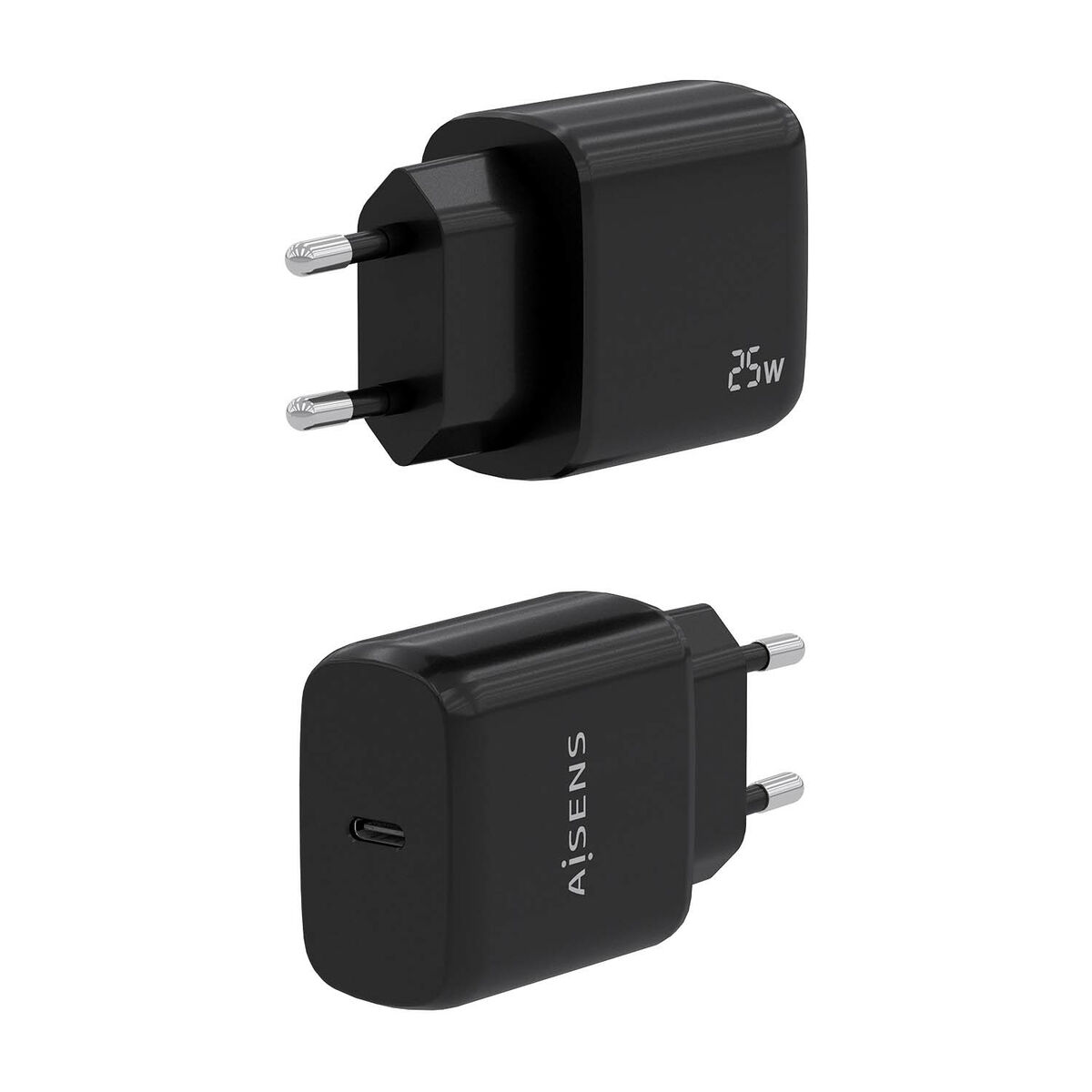 Wall Charger Aisens A110-0757 Black 25 W