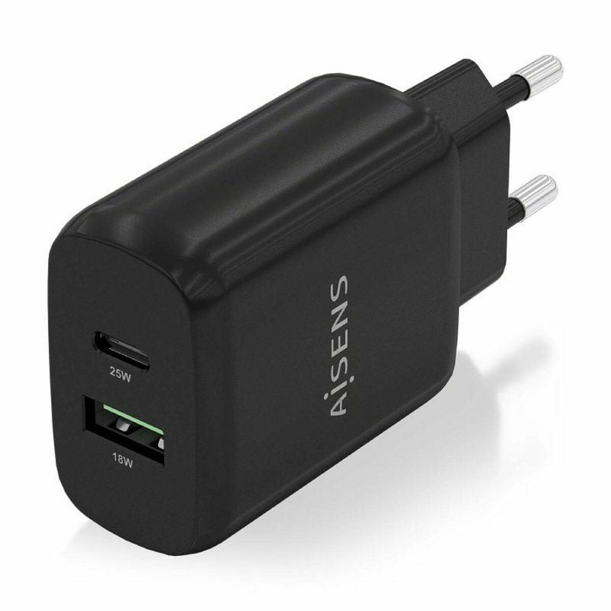 Wall Charger Aisens A110-0759 Black 25 W (1 Unit) Wall Charger Aisens A110-0759 Black 25 W (1 Unit)