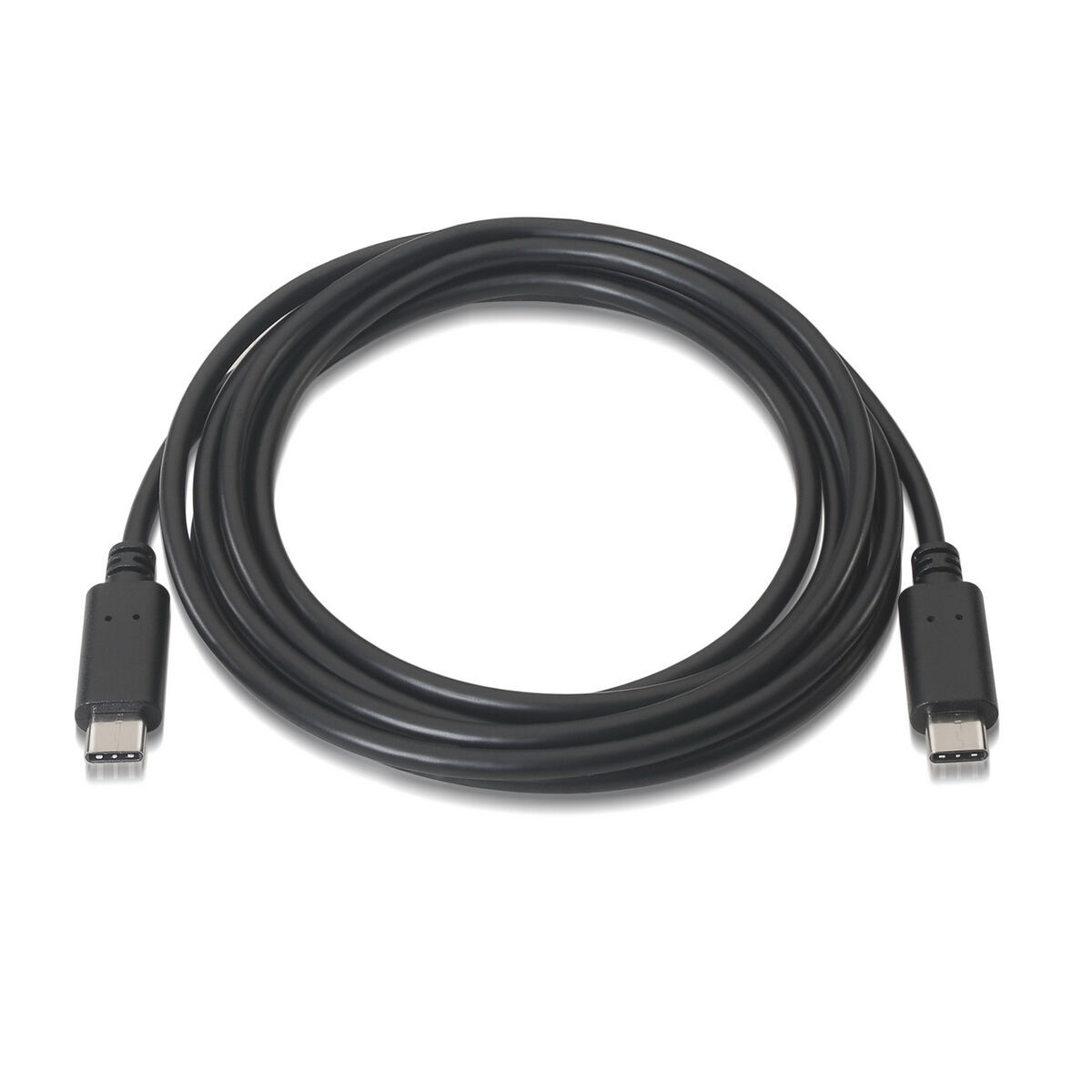Data / Charger Cable with USB Aisens A107-0058 Black 3 m