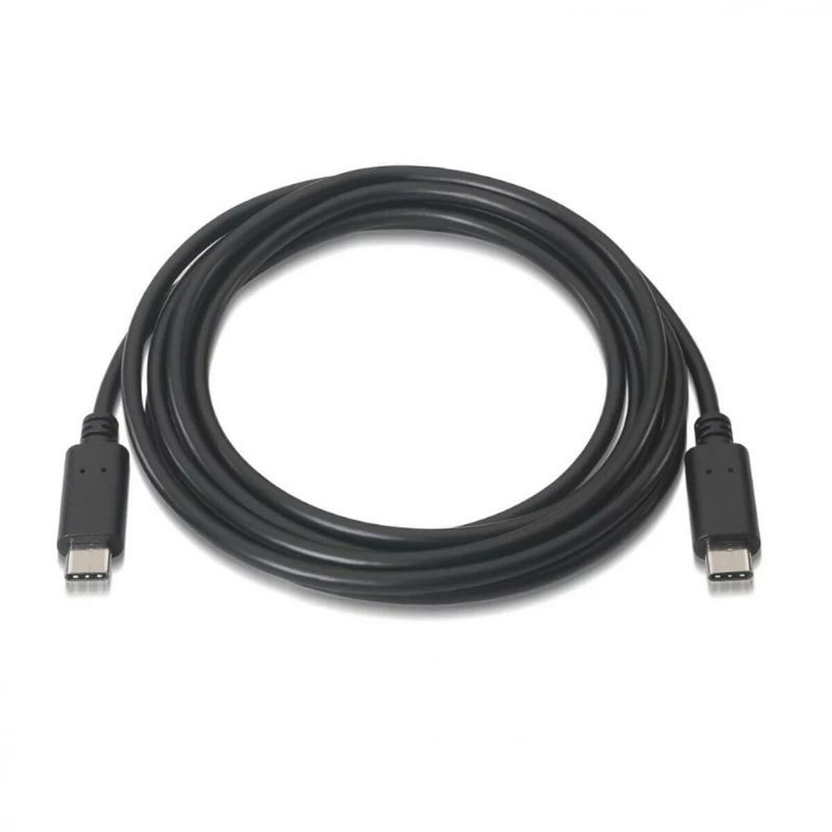 Data / Charger Cable with USB Aisens A107-0058 Black 3 m