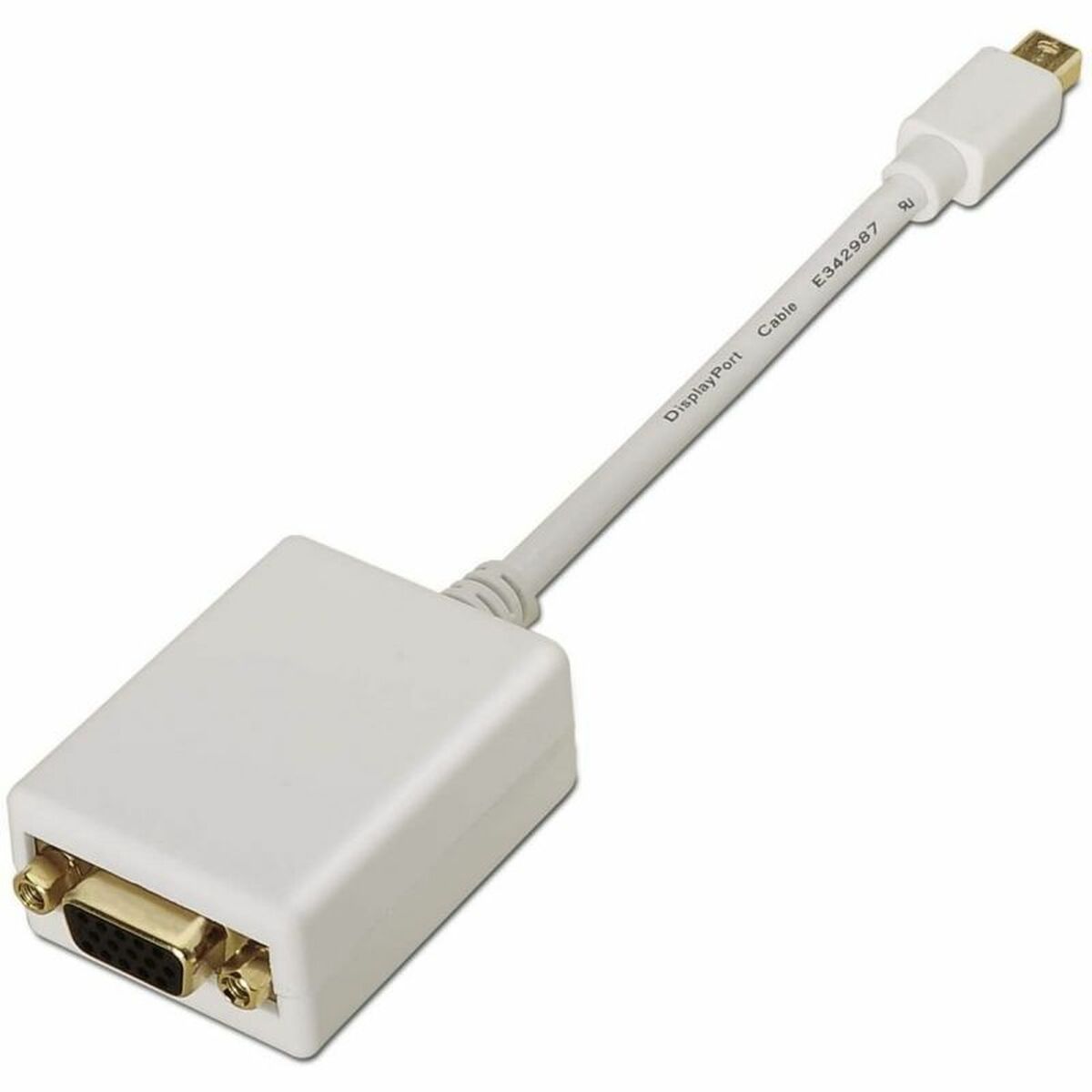 Mini DisplayPort to VGA adapter Aisens A125-0136 White 15 cm Mini DisplayPort to VGA adapter Aisens A125-0136 White 15 cm