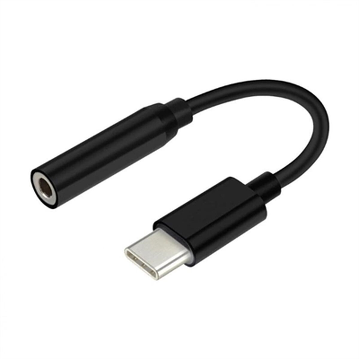 USB-C to Jack 3.5 mm Adapter Aisens A109-0348 Black 15 cm (1 Unit) USB-C to Jack 3.5 mm Adapter Aisens A109-0348 Black 15 cm (1 Unit)