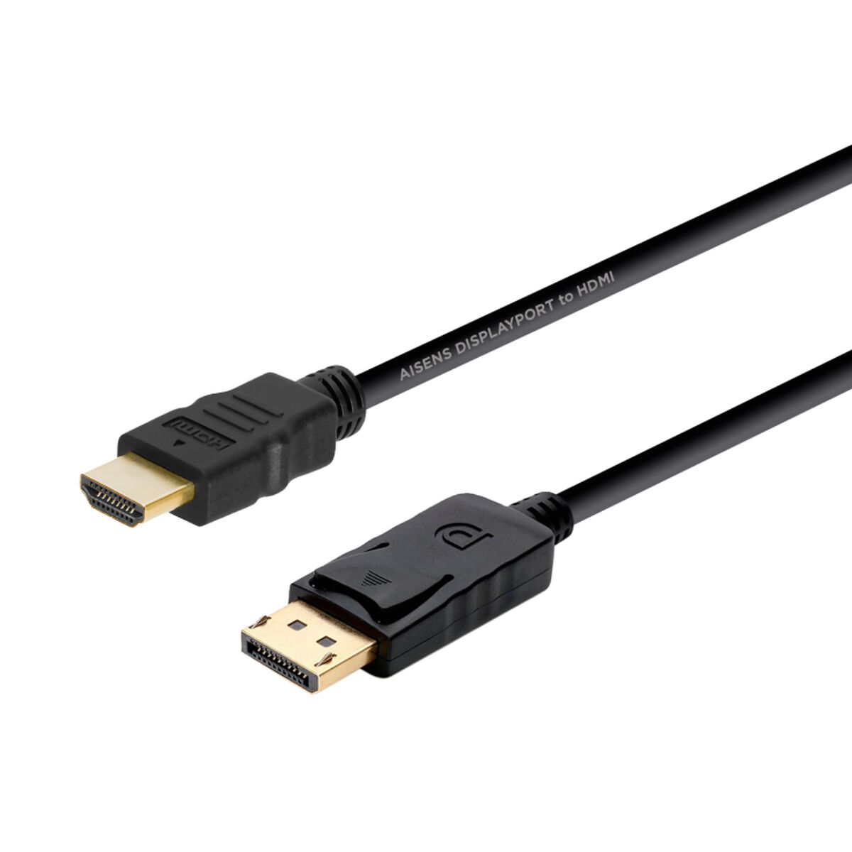 DisplayPort to HDMI Cable Aisens A125-0364 Black 2 m DisplayPort to HDMI Cable Aisens A125-0364 Black 2 m