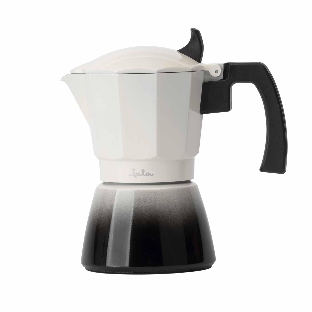 Italian Coffee Pot JATA HCAF2409 Cream Aluminium 9 Cups Italian Coffee Pot JATA HCAF2409 Cream Aluminium 9 Cups