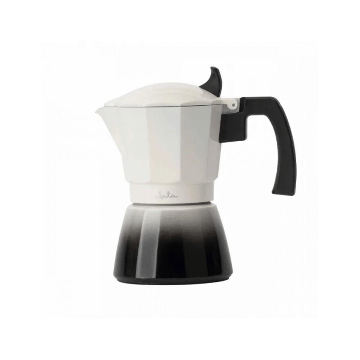 Italian Coffee Pot JATA HCAF2403 Cream Aluminium 3 Cups