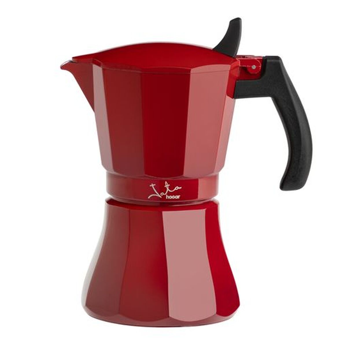 Italian Coffee Pot JATA Cafetera de induccin roja vulcano Red Aluminium Italian Coffee Pot JATA Cafetera de induccin roja vulcano Red Aluminium